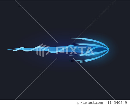 Cartoon laser gun beam. Alien combat weapon rays. Futuristic shot effect. Destructive plasma flow. Bomb blaster attack explosion. Vector game element Cartoon laser gun beam. Alien combat weapon rays. Futuristic shot effect. Destructive plasma flow. Bomb blaster attack explosion. Vector game element 114340249