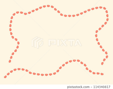 Beige background with red rose around edge free space Beige background with red rose around edge free space 114340817