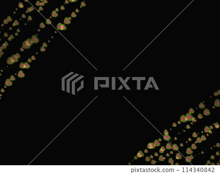Black background with pink and green heart across wallpaper free space  114340842