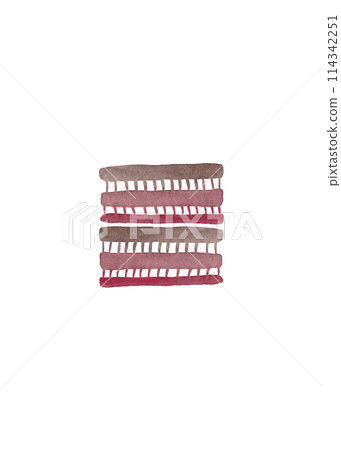 Simple gradient figure. Modern watercolor. Hand drawn sketch Trendy geometric minimalistic element. Geometric element. Line art design 114342251