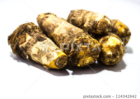A picture of taro root with selective focus A picture of taro root with selective focus 114342642