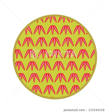 Illustration of a circular motif in Chinese style 114344338