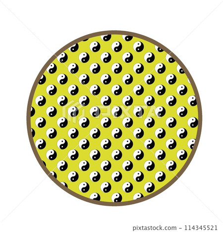 Illustration of a circular motif in Chinese style 114345521