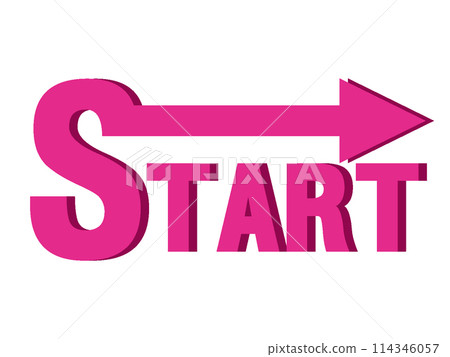 開始/開始陰影設計文本 開始/開始陰影設計文本 114346057