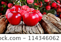 Bright red apple 114346062