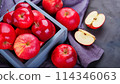 Bright red apple 114346063