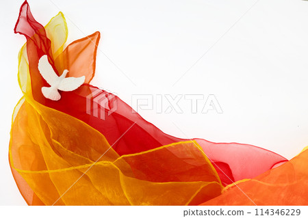 Pentecost Sunday. Pentecost background with flying dove 114346229