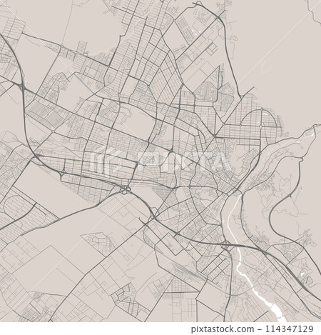 Karaj map, city in Iran. Streetmap municipal area. Karaj map, city in Iran. Streetmap municipal area. 114347129