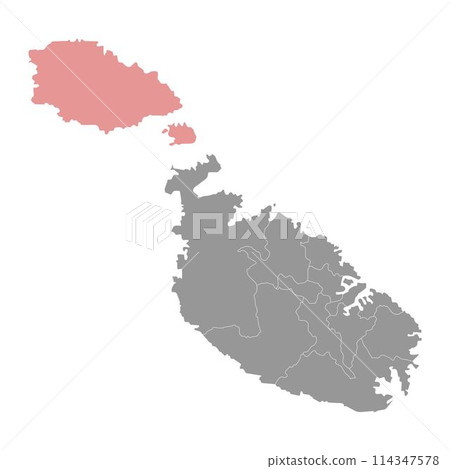 District 13 map, administrative division of Malta. Vector illustration. District 13 map, administrative division of Malta. Vector illustration. 114347578