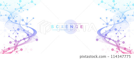 DNA Abstract Background with Deoxyribonucleic Acid Structure and Cell Molecules For Science Research and Gene genetic, Healthcare, and Medicine Design DNA Abstract Background with Deoxyribonucleic Acid Structure and Cell Molecules For Science Research and Gene genetic, Healthcare, and Medicine Design 114347775