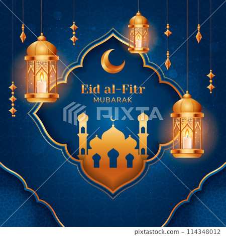 Eid Al-Fitr Mubarak background 114348012