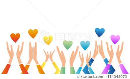 七顆彩色的心和七隻拍手 114348073