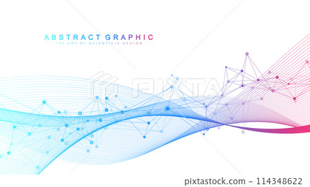 Abstract tech network connection dots. Digital technology and big data analysis background. White background with plexus lines. Geometric background with abstract mesh Abstract tech network connection dots. Digital technology and big data analysis background. White background with plexus lines. Geometric background with abstract mesh 114348622
