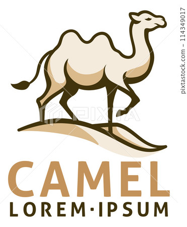 Camel Animal Design Illustration Mascot Icon 114349017