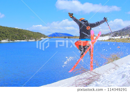 Spring skiing 114349291