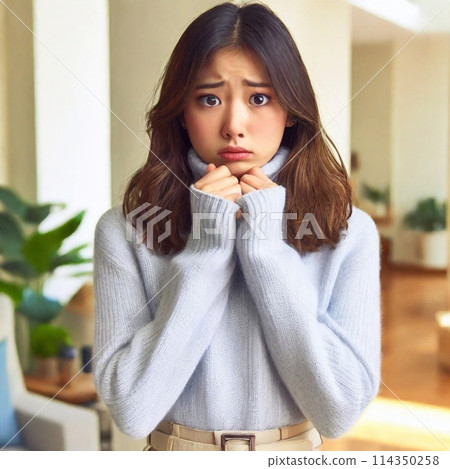 A slightly disgruntled woman A slightly disgruntled woman 114350258