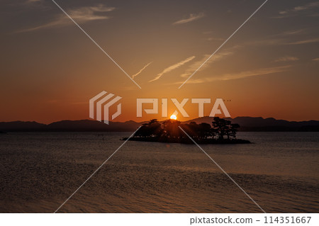 宍道湖的黃昏、夜之島的餘輝（島根縣松江市） 114351667