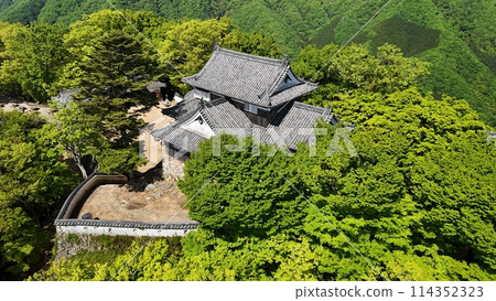 天空中的山城【備中松山城】無人機航拍_BTM_No26 天空中的山城【備中松山城】無人機航拍_BTM_No26 114352323
