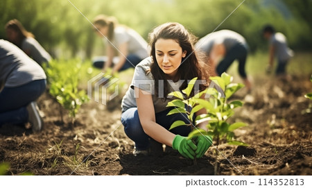 Volunteers clean and maintain order for serve community engage Volunteers clean and maintain order for serve community engage 114352813