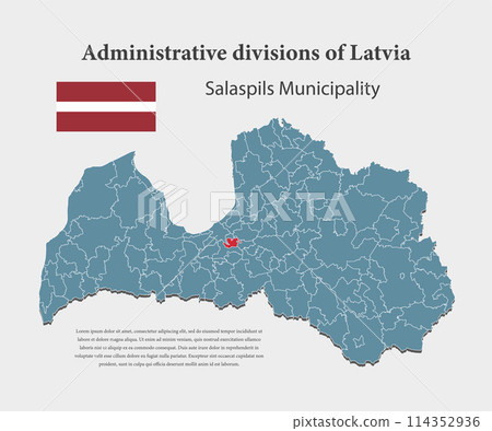 Vector map Latvia, Salaspils municipality Vector map Latvia, Salaspils municipality 114352936