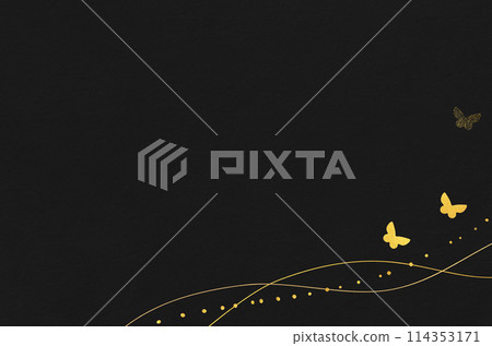 日本紙紋理與蝴蝶圖案_豪華日本現代背景 114353171