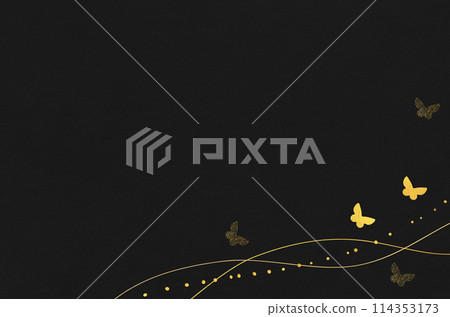 Japanese paper texture with butterfly pattern_luxury Japanese modern background 114353173
