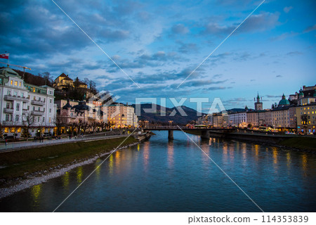 Around the State Bridge from Marco Feingold-Steg, Salzburg, Austria Around the State Bridge from Marco Feingold-Steg, Salzburg, Austria 114353839