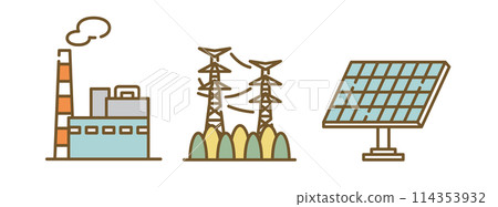 火力發電 太陽能發電 電能 114353932