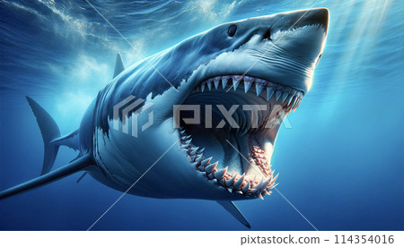 Shark with big mouth 2 114354016