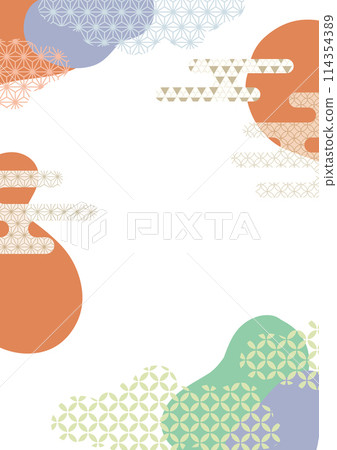 Japanese style Japanese pattern material pattern set Japanese style Japanese pattern material pattern set 114354389