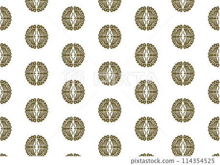 Japanese pattern, design, butterfly circle, pattern, Heian period, kimono, image Japanese pattern, design, butterfly circle, pattern, Heian period, kimono, image 114354525
