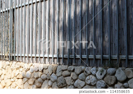 A fence in a city park on the shores of the Mediterranean Sea in northern Israel. A fence in a city park on the shores of the Mediterranean Sea in northern Israel. 114358635