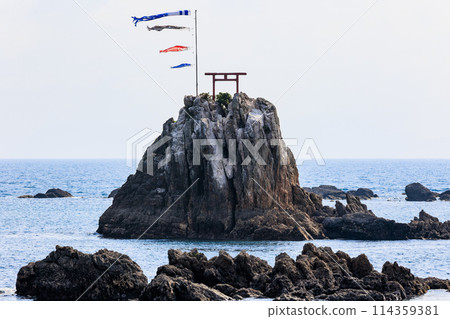 Ushinohama scenic spot and carp streamers 114359381
