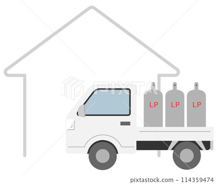 Propane gas delivery truck 2 114359474