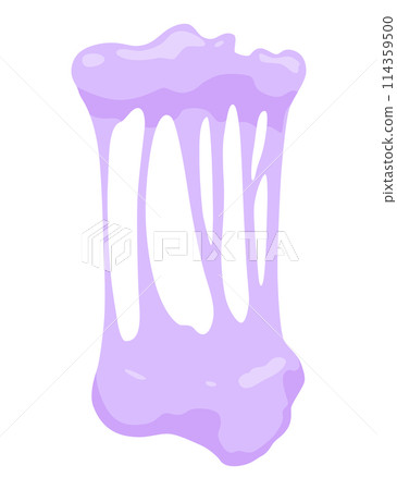 Bubble gum splash. Cartoon chewy sweet candy. Stains and sticky stretchy form. Children bubblegum. Vector illustration 114359500