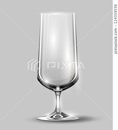 Alcohol glass. Transparent empty realistic mockup stemware for different drinks. Vector illustration Alcohol glass. Transparent empty realistic mockup stemware for different drinks. Vector illustration 114359556