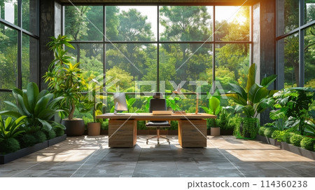 Abundant Green Plants in Room 114360238