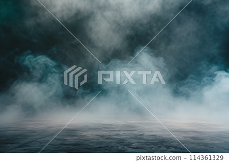 Smoke black ground fog cloud floor mist background Smoke black ground fog cloud floor mist background 114361329