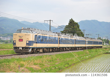 磐越西線 會津若松～廣田 JR東日本 583系 N1+N2編組（仙台） 會津 114361506