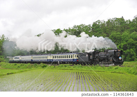 Ban'etsu West Line Yamato-Kitakata JR East D51-498 (Takasaki) + 12 series (Niitsu) D51 Ban'etsu Monogatari Ban'etsu West Line Yamato-Kitakata JR East D51-498 (Takasaki) + 12 series (Niitsu) D51 Ban'etsu Monogatari 114361643