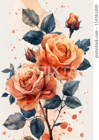 Close-Up of Flower on Paper Close-Up of Flower on Paper 114361800