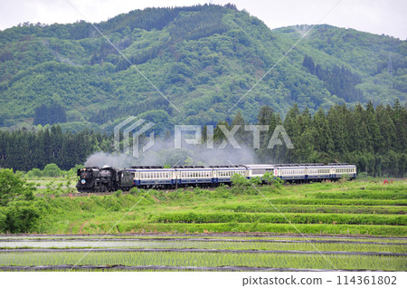 Ban'etsu West Line Onobe-Nozawa JR East D51-498 (Takasaki) + 12 series (Niitsu) D51 Ban'etsu Monogatari Ban'etsu West Line Onobe-Nozawa JR East D51-498 (Takasaki) + 12 series (Niitsu) D51 Ban'etsu Monogatari 114361802