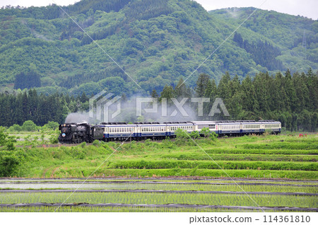 Ban'etsu West Line Onobe-Nozawa JR East D51-498 (Takasaki) + 12 series (Niitsu) D51 Ban'etsu Monogatari Ban'etsu West Line Onobe-Nozawa JR East D51-498 (Takasaki) + 12 series (Niitsu) D51 Ban'etsu Monogatari 114361810