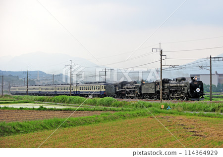 Joetsu Line Shibukawa-Yagihara JR East C61-20+C57-180+12 series SL Gugutto Gunma Minakami Joetsu Line Shibukawa-Yagihara JR East C61-20+C57-180+12 series SL Gugutto Gunma Minakami 114364929