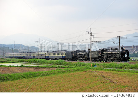 Joetsu Line Shibukawa-Yagihara JR East C61-20+C57-180+12 series SL Gugutto Gunma Minakami Joetsu Line Shibukawa-Yagihara JR East C61-20+C57-180+12 series SL Gugutto Gunma Minakami 114364938