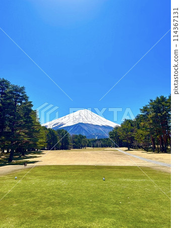 可以看到富士山的高爾夫球場 114367131