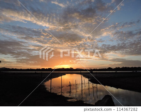 Evening view of the reservoir 114367282