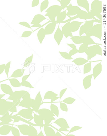 Illustration of the shadow of a leaf (vertical version) 114367698