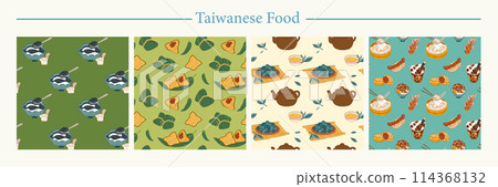 Taiwanese snack wallpaper set 114368132