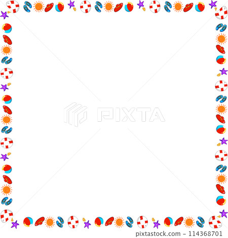 The summer border line for holiday or travel concept 114368701